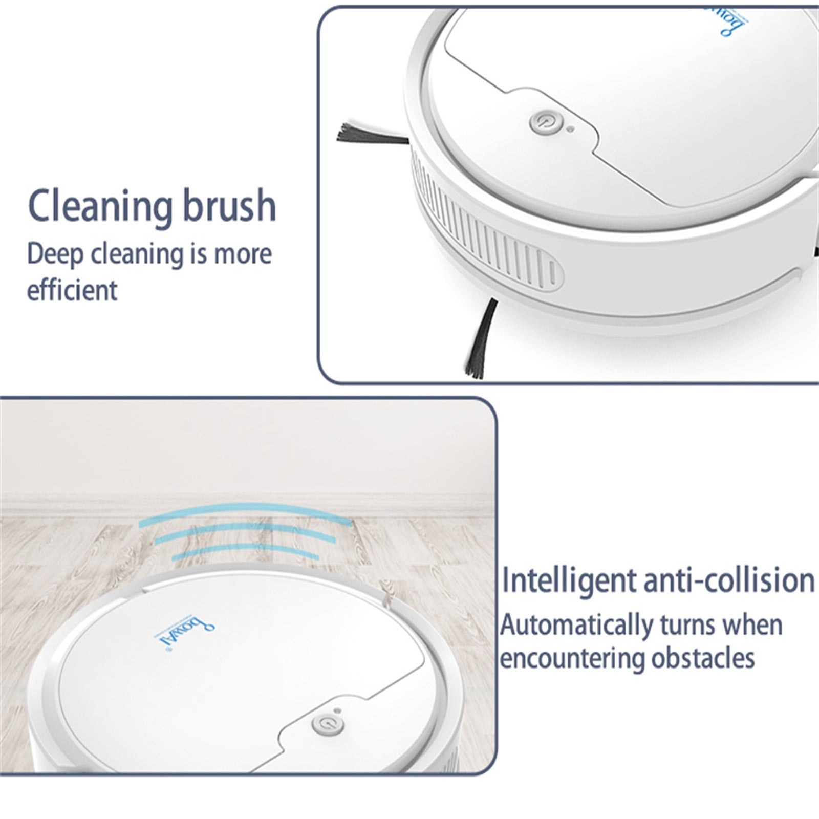 Robot Vacuum, Robot Vacuum and Mop Combo with Schedule,Smart Cleaning Robot Auto Robotic Vacuum Dry Wet Mopping Cleaner