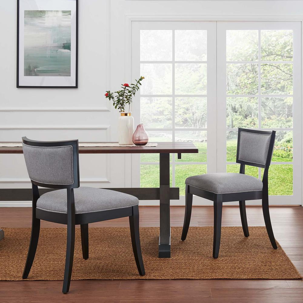 Modway Pristine Upholstered Fabric Dining Chairs - Set of 2