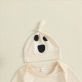 thumbnail image 4 of Cdudpw Baby Boy Romper Pants Hat Set | My First Baby Boy , Mamas Boo/Pumpkin Onesie, Jogger Pants, Ideal & Shower Gift.(Beige,0-3 Months), 4 of 7