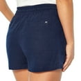 thumbnail image 3 of GAP Women's Lightweight & Comfortable Drawstring Elastic Waist Linen Shorts (Midnight, S), 3 of 5