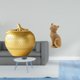 thumbnail image 2 of Figura de resina de gato, escultura moderna de animal frutal, adorno para mesa, estantería, comedor, dormitorio, oficina, entrada, coleccionable, 2 of 8