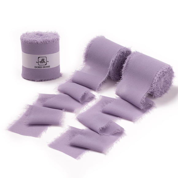 Cinta decorativa DORIS HOME, color morado pastel, 5 cm x 19 m, paquete de 3