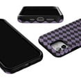 thumbnail image 3 of Case for iPhone 12/12 Pro Case | Harlequin Midnight Diamond | Black and Purple | Bold Protective Design | MagSafe Compatible Design, 3 of 6
