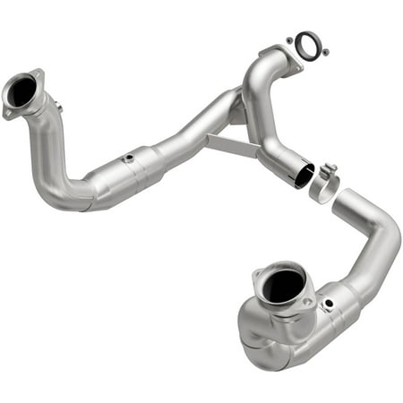 MagnaFlow 49 State Converter 52297 Direct Fit Catalytic Converter; Grade Series; 3 in. Tubing; 3 in. Inlet/Outlet; Overall L-35.125 in.; W-4 in.; Conv L-10.25 in.; Not Air Tube Kit (Best Grade Stainless Steel For Exhaust)