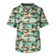 thumbnail image 1 of Men's Short Sleeve V-Neck Summer Print Chest Pocket Care Worker Top L, 1 of 3