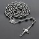thumbnail image 1 of Rosary Beads Necklaces Saint Benedict Medal Link Chain Cross Jesus Pendant Necklace for Women Religious Jewelry kolye NC169, 1 of 4