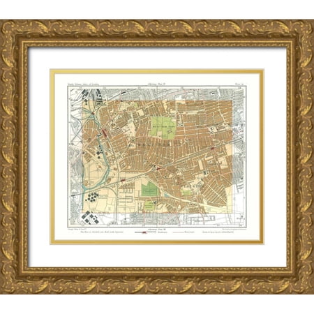 Philip 24×20 Gold Ornate Wood Framed with Double Matting Museum Art Print Titled – West Ham London England – Philip 1904 Philip 24×20 Gold Ornate Wood Framed with Double Matting Museum Art Print Titled – West Ham London England – Philip 1904