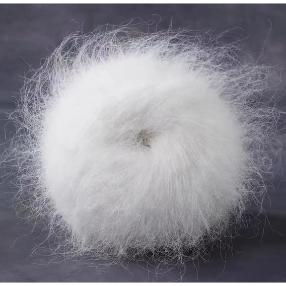 Namzi Soft Plush Wool Acrylic Fancy Loop Yarn for Doll Hair Making,Crochet Knitting,Needle Felting Doll Hair | Curly Hair Coils of Wool Felt Carded Sheep Wool,Roving,Fiber(50g,A250)
