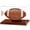 Clear, Brown, variant on Football Display Case, Acrylic Football Case Clear, UV Protected Display Case with Solid Wood Base Stand for Full Size Signed Football Holder for Football Fans & Collectors