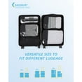 thumbnail image 3 of BAGSMART Compression Packing Cubes for Travel Luggage, 6 Pcs Expandable Packing Organizers Foldable Lightweight Suitcase Storage Bags for Travel Accessories, Women Men, Black, 3 of 7