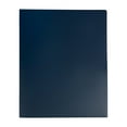 thumbnail image 4 of JAM Paper Heavy Duty Plastic 2 Pocket School Folders, Navy Blue, 6 per Pack, 4 of 5
