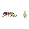 thumbnail image 1 of Esculturas de manos caminando, figuras ornamentales, estatuas de manos con gestos de dedos, figuras creativas y modernas para estantes, esculturas de, 1 of 8