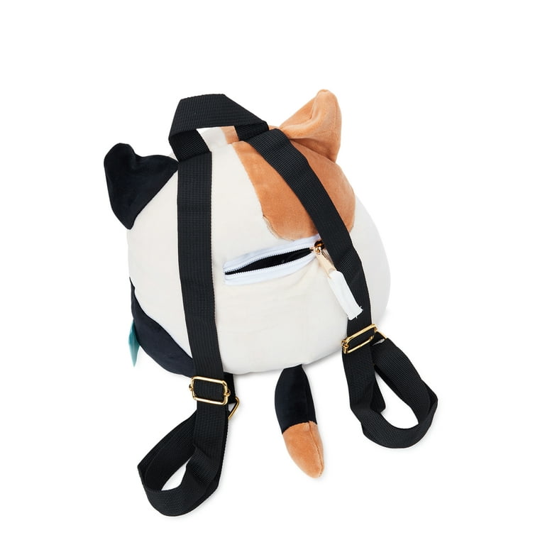 Squishmallow Cam the Cat Mini Backpack with Plush Fabric