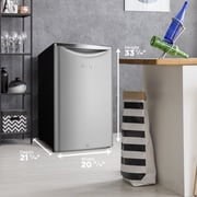 Danby 4.4 cu. ft. Retro Compact Fridge in Iridium Silver (DAR044A6DDB)