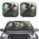thumbnail image 2 of Balery Forest Stone-Colored Dragon Parasol para parabrisas de coche de 2 piezas | Parasol plegable para parabrisas delantero de coche para la mayoría de sedanes-Large, 2 of 6