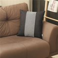 thumbnail image 1 of HomeRoots 399472 Black & White Houndstooth Throw Pillow, Multi Color, 1 of 1