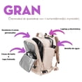 thumbnail image 4 of Mochila Impermeable Para Viaje | Maleta Deportiva Expandible | Mochila Escolar Compacta, Ligera & Comoda (Beige), 4 of 5