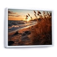 thumbnail image 2 of Designart "Meadow Dawn Seashore" Nautical & Beach Floater Framed Canvas Art Print, 2 of 7