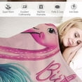 thumbnail image 3 of Orinice Flamingo Unicorn Dreams Warm Lightweight Blanket Soft Fleece Blankets All Seasons Super Soft Blanket for Living Rooms Sofa Decor Cow Gifts - Multiple Sizes Available 60x80in, 3 of 6