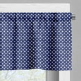 thumbnail image 3 of Ambesonne Navy Blue Valance Pack of 2, Nautical Polka Dots, 54"X18", Navy Blue White, 3 of 5