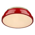 thumbnail image 5 of Yep by Golden Lighting Duncan 2-light Flush Mount in Aged Brass and Black shade, 5 of 7