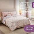 thumbnail image 6 of Vianney Comforter Queen Novo Coral Patterned Design Soft Fleece Material Lightweight and Cozy Throw for Couch or Bed Year Round Comfort and Stylish Decor, 6 of 8