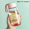 thumbnail image 2 of 380ml Leakproof Outdoor Delicate Water Bottle Plastics Mug Drinking Cup Portable GREY, 2 of 8
