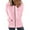 Pink, variant on Ecqkame Women's Lightweight Pocket Zip-Up Hoodie Jacket Fashion Woman Long Sleeve Zipper Open Front Loose Outerwear Coat Tops Pockets Hooded Blouse Brown XXL