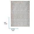 thumbnail image 4 of Livabliss x Vivir Lorelai Vintage Washable Area Rug, 6'7" x 9', Green, (7' x 9'), 4 of 5