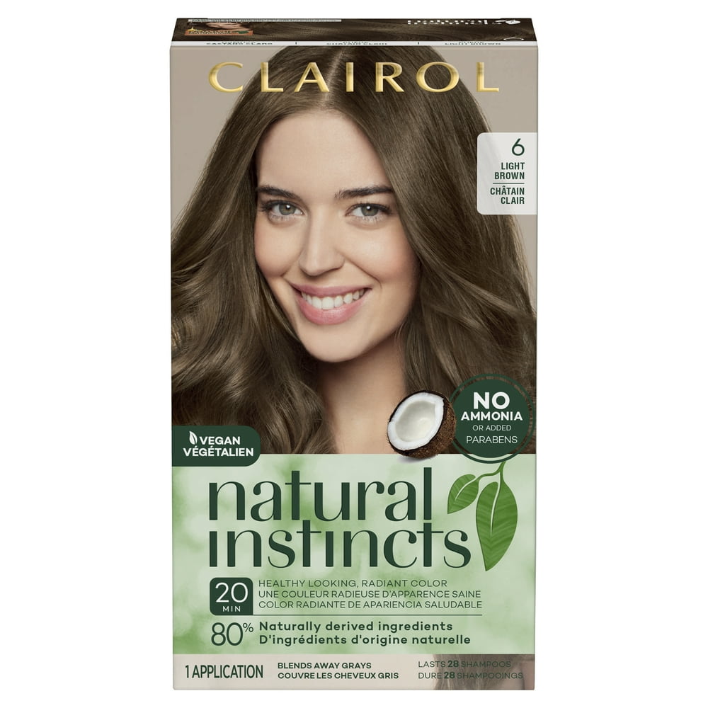 Clairol Natural Instincts DemiPermanent Hair Color Crème 6 Light Brown