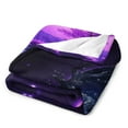 thumbnail image 3 of Dreamy Purple Butterfly Pattern (73)-2 Throw Blanket Warm Microfiber Flannel Bedroom Decor Blankets For Beds, 3 of 6