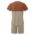 thumbnail image 4 of NTACZA Shorts Set Men's Short Sleeve Shirt And Pants Tracksuits Crew Neck Graphic Sweatsuits for Men L, 4 of 5