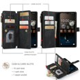 thumbnail image 2 of for Samsung Galaxy A13 5G 2021 Case, Wallet Case with Card Holder Kickstand Magnetic Zipper Pocket Lanyard Strap Wristlet,Leather Flip Case Wallet for Samsung Galaxy A13 5G 6.5 Inch,Black, 2 of 6