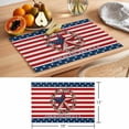 thumbnail image 6 of 4th of July Placemats Set of 4, USA Flag Star Red Stripes Non-Slip Place Mats Washable Table Mats for Kitchen Dining Table Decorations Indoor/Outdoor, 6 of 9