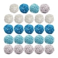 thumbnail image 2 of Decoración de ratán Accesorios naturales Adornos de ducha Esferas decorativas de mimbre Azul Gris Blanco 24, 2 of 4