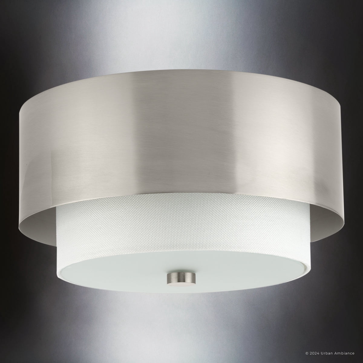 Luxury Modern Ceiling Light, Brushed Nickel, UHP4850