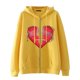 thumbnail image 1 of Sudadera con capucha y cremallera para hombre y mujer, chaqueta gótica de hip hop oscuro Harajuku Y2k con estampado de letras y corazón rojo, sudadera Harajuku, 1 of 5