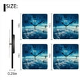 thumbnail image 3 of Square Wall Clock,Earth From Space Blue Sky With Stars And Clouds,Silent Non-Ticking Wall Clock Decor for Home Office Kitchen Living Room Bedroom(16inch), 3 of 4