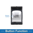 thumbnail image 3 of Interruptor de ventana eléctrica Unique Bargains para BMW 740i 750i XDrive No. 61319299457 Interruptor de control de ventana ABS negro lado trasero izquierdo y derecho, 3 of 7
