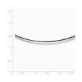 thumbnail image 2 of Silver Rhodium Plated Cubetto Rolo Chain Necklace - 16 Inch - Lobster Claw - Measures 2mm Wide, 2 of 2