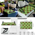 thumbnail image 4 of XYZCANDO Clover Floral 4 Piece Golf Cart Seat Covers Golf Cart Steering Wheel Covers 2 PCS Golf Cart Flags St. Patrick's Day Golf Cart Decor Steering Wheel Wrap Mini Flags for Parades Green, 4 of 7