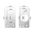 thumbnail image 2 of Kitchen Cupboard Door Hinge Repair Plate Fixing Stainless Steel Bracket Flat Fixing Brace for Protecting Door Fittings, 2 of 5