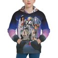 thumbnail image 4 of Kids Beetlejuice Pullover Hoodie Realistic 3d Print Graphic Hooded Sweatshirts With Drawstring, 4 of 8