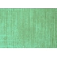 thumbnail image 1 of Ahgly Company Indoor Rectangle Solid Turquoise Blue Modern Area Rugs, 2' x 3', 1 of 4