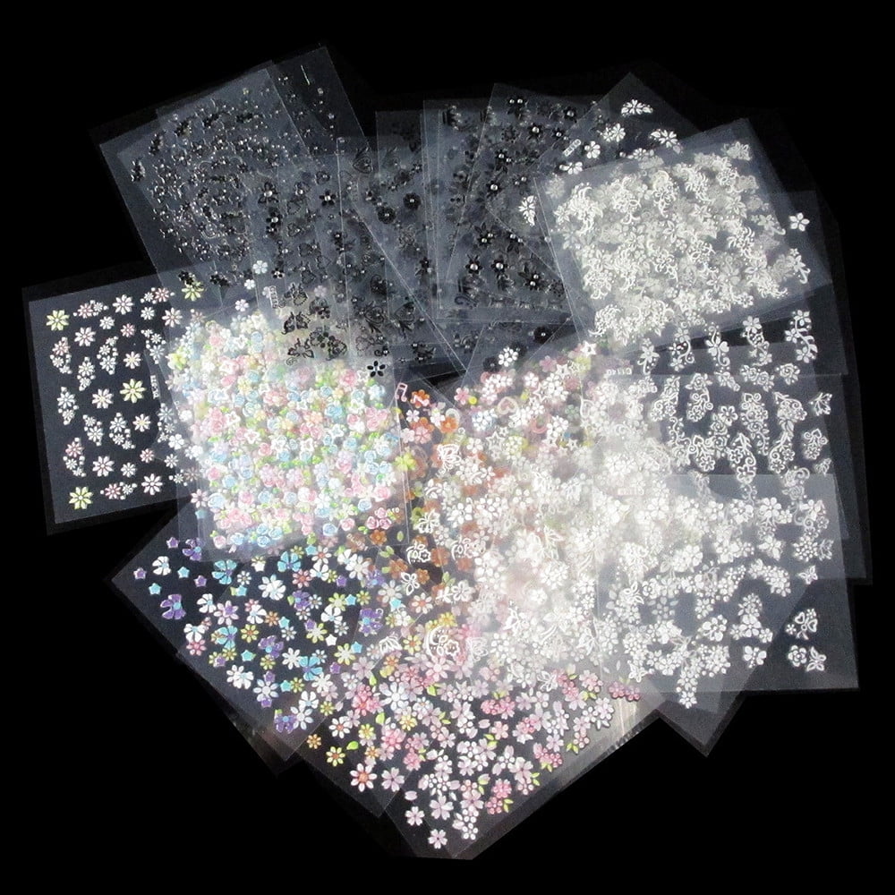 Eye Rhinestones Makeup Color Street Toenails Strips Stick on Nails Impress Nail Heart Nail Design Paper Strips Nail Stain Girls Nail compatible with Machine Clip on Nails Clear Short False
