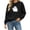 Black, variant on Ghost Pattern Halloween Women's Hoodie, Cozy Casual Pullover