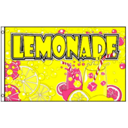 LEMONADE Flag Business Concession Stand Sign 3 x 5 Foot Banner Lemon Food