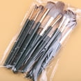 thumbnail image 1 of 14 brochas cosméticas profesionales para base de maquillaje, sombras de ojos suaves y portátiles, kit de herramientas de belleza DIY premium para Varilla verde, 1 of 8