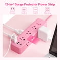 thumbnail image 2 of Regleta protectora contra sobretensiones NTONPOWER con 9 salidas 3 USB 1 USB C, 2 of 5