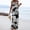 Black#2, variant on Womens Plus Size Overalls Jumpsuits,Women's Printed Jumpsuit Casual Button Pocket Sleeveless Wide Leg Trousers Yellow S